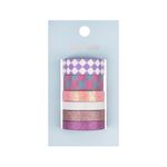 Adhesivo-set-washi-tape-rejilla-brillo-6-rollos-serie-miniso-Miniso-1-26788