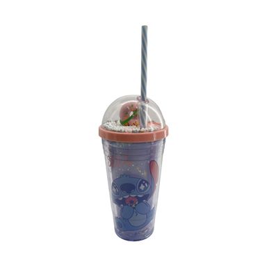 Tomatodo de plástico con sorbete diseño de disney stitch 480 ml -  Stitch Dinner Party