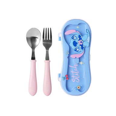 Juego de cubiertos tenedor y cuchara de la colección disney stitch dinner party -  Stitch Dinner Party