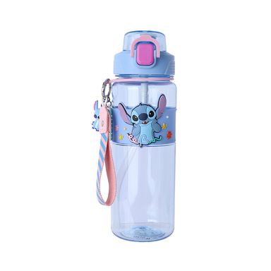 Tomatodo de plástico con correa y funda stitch 800 ml -  Lilo & Stitch