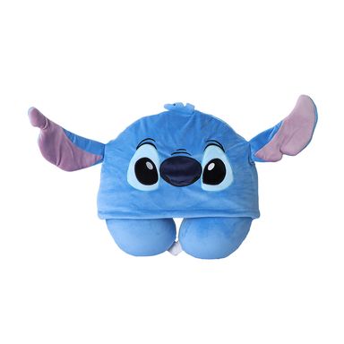 Almohada de viaje stitch con capucha de espuma viscoelástica -  Lilo & Stitch