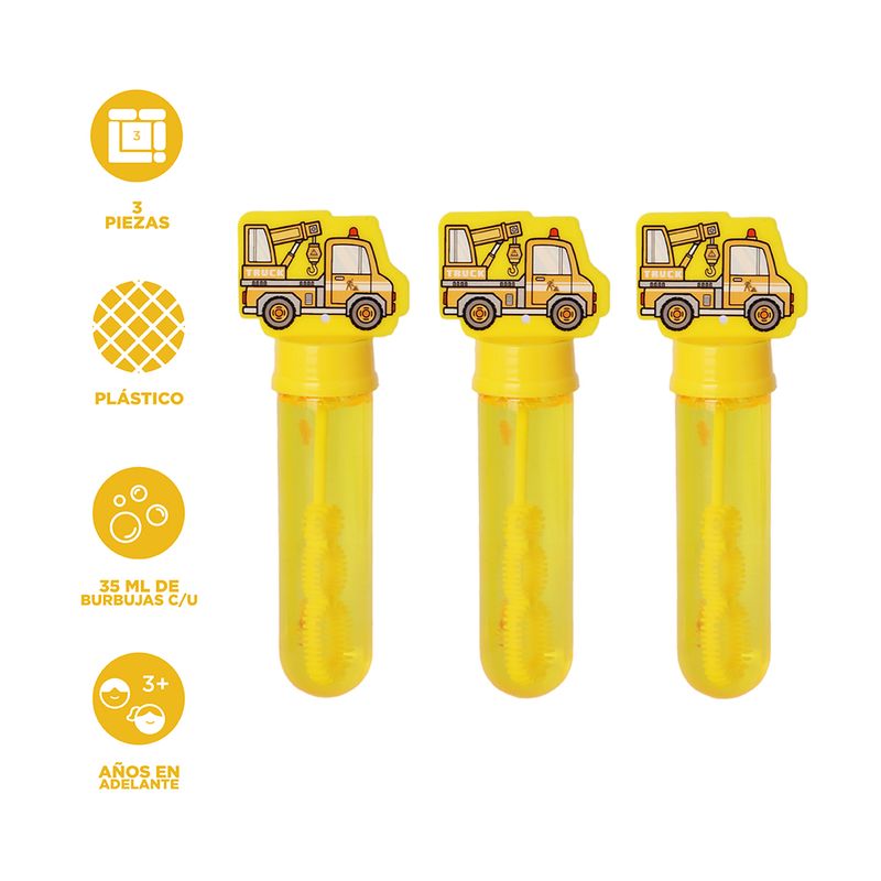 Mini-varita-de-burbujas-3-piezas-vehiculo-de-ingenieria-14x-2-5x-14cm-serie-miniso-Miniso-3-22481