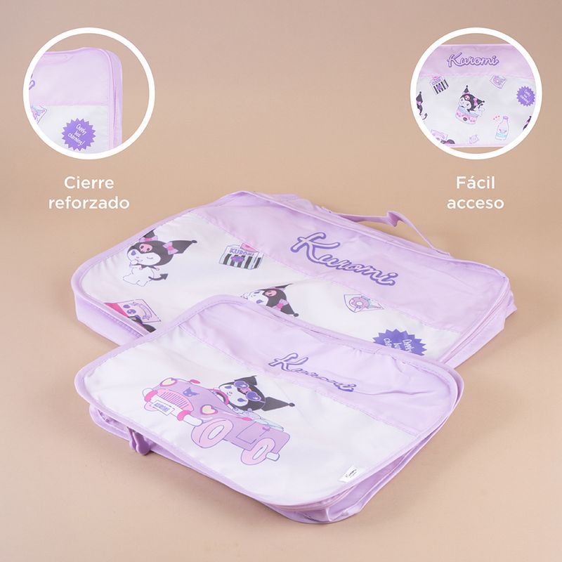 Organizador-para-viaje-para-guardar-ropa-2-piezas-kuromi-serie-sanrio-color-morado-Sanrio-5-25956