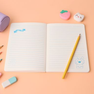 Cuaderno encuadernado con puntadas en relieve a5 40 hojas serie gigi -  Miniso