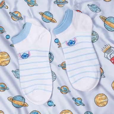 Medias disney lilo & stitch serie dinner party bordado 1 par -  Stitch Dinner Party
