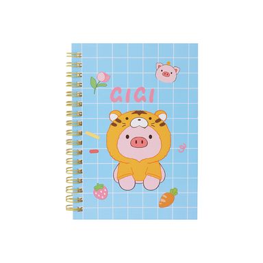 Cuaderno a6 encuadernado con alambre 50 hojas serie gigi -  Miniso