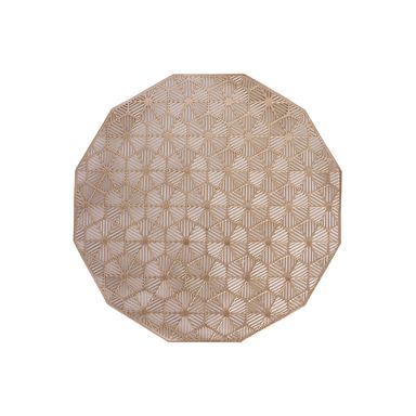 Mantel individual miniso geométrico dorado -  Miniso