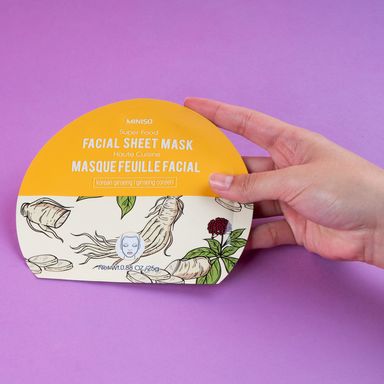 Mascarilla facial super food ginseng coreano -  Miniso