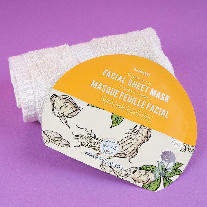 Mascarilla-facial-super-food-ginseng-coreano-Miniso-5-28875