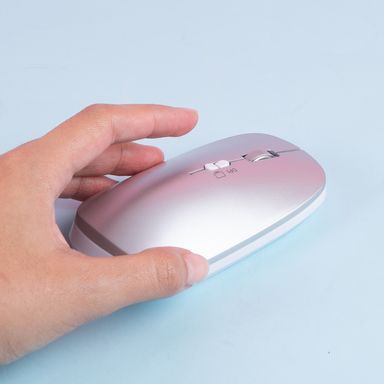 Mouse ergonómico inalámbrico silencioso modelo lw5 plateado miniso -  Miniso