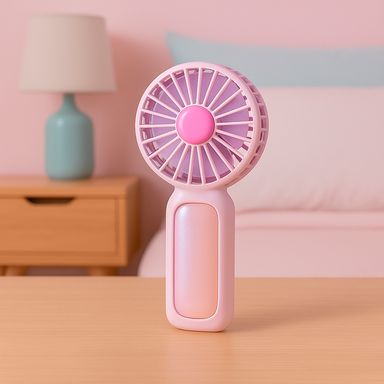 Ventilador de mano plegable miniso tornasol rosa -  Miniso
