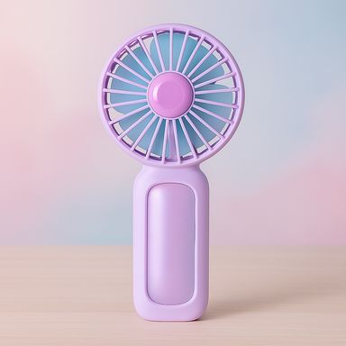 Ventilador de mano plegable miniso tornasol morado -  Miniso
