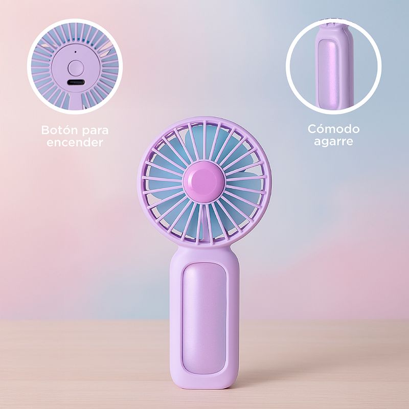 Ventilador-de-mano-plegable-miniso-tornasol-morado-Miniso-5-28914