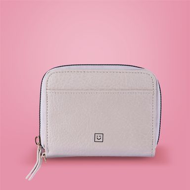 Cartera de moda corta para mujer tipo piel natural beige -  Miniso