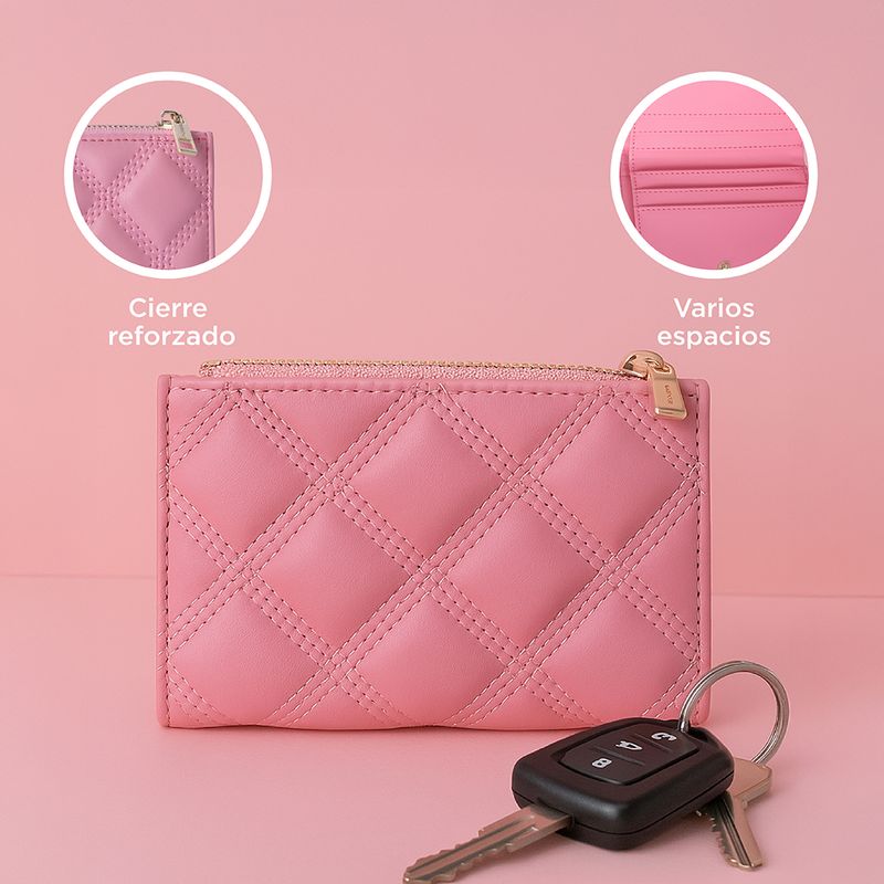 Cartera-para-mujer-metalase-rombo-rosa-Miniso-5-28551