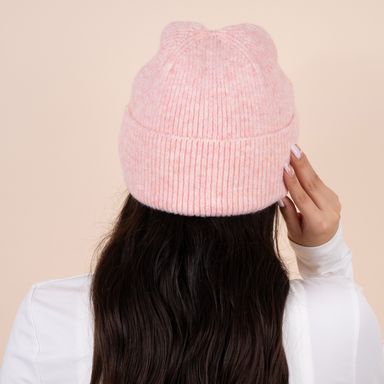 Gorro tejido miniso basico rosa -  Miniso