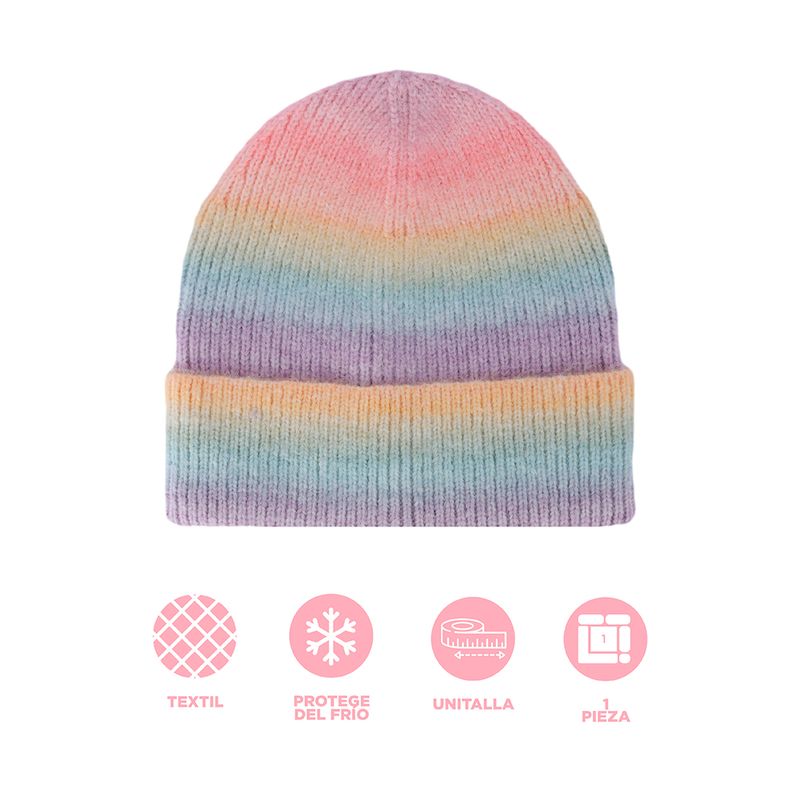 Gorro-tejido-miniso-color-degradado-rosa-naranja-Miniso-3-28986