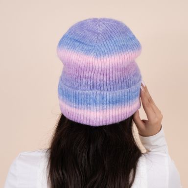 Gorro tejido miniso color degradado lila azul -  Miniso