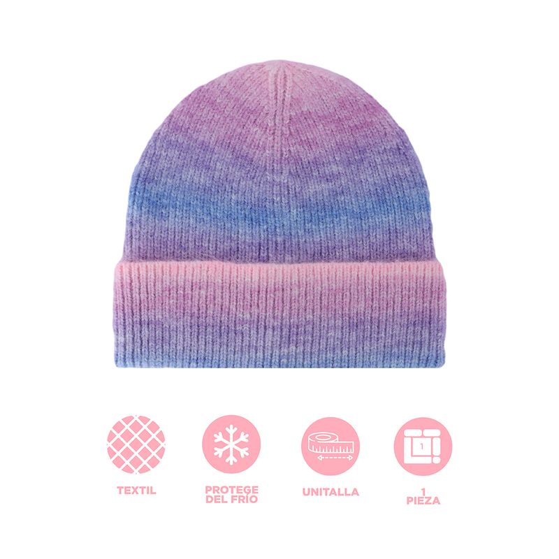 Gorro-tejido-miniso-color-degradado-lila-azul-Miniso-3-28987