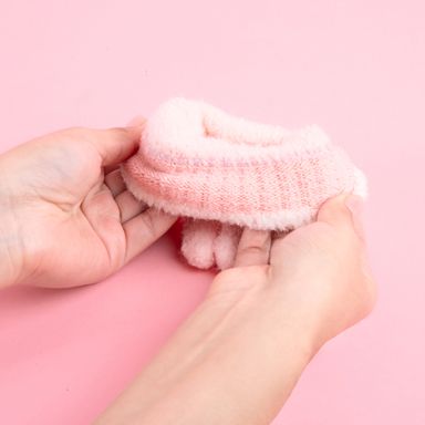 Guantes afelpados infantiles miniso conejito rosa -  Miniso