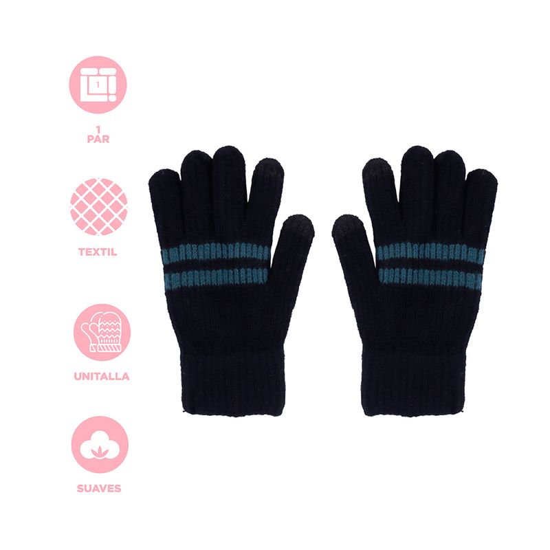 Guantes-afelpados-miniso-rayas-negro-Miniso-3-28998