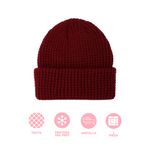 Gorro-tejido-miniso-acanalado-rojo-oscuro-Miniso-3-29007