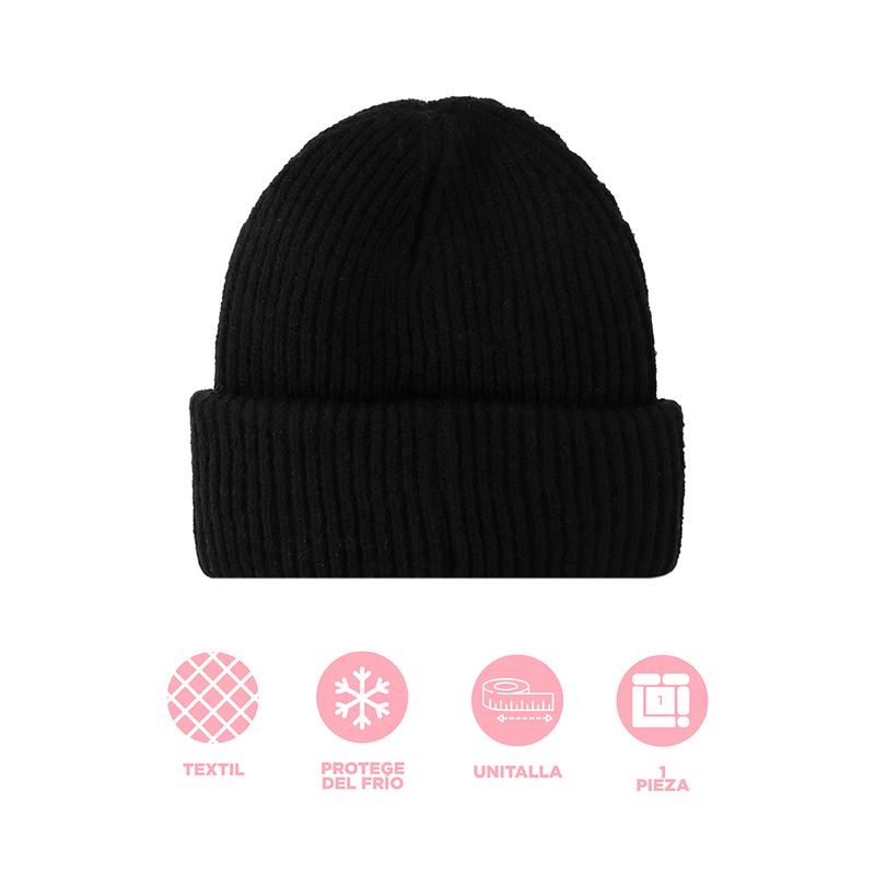 Gorro-tejido-miniso-basico-negro-Miniso-3-29014