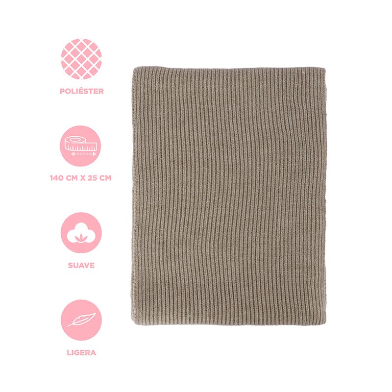 Bufanda-basica-miniso-beige-Miniso-3-29019