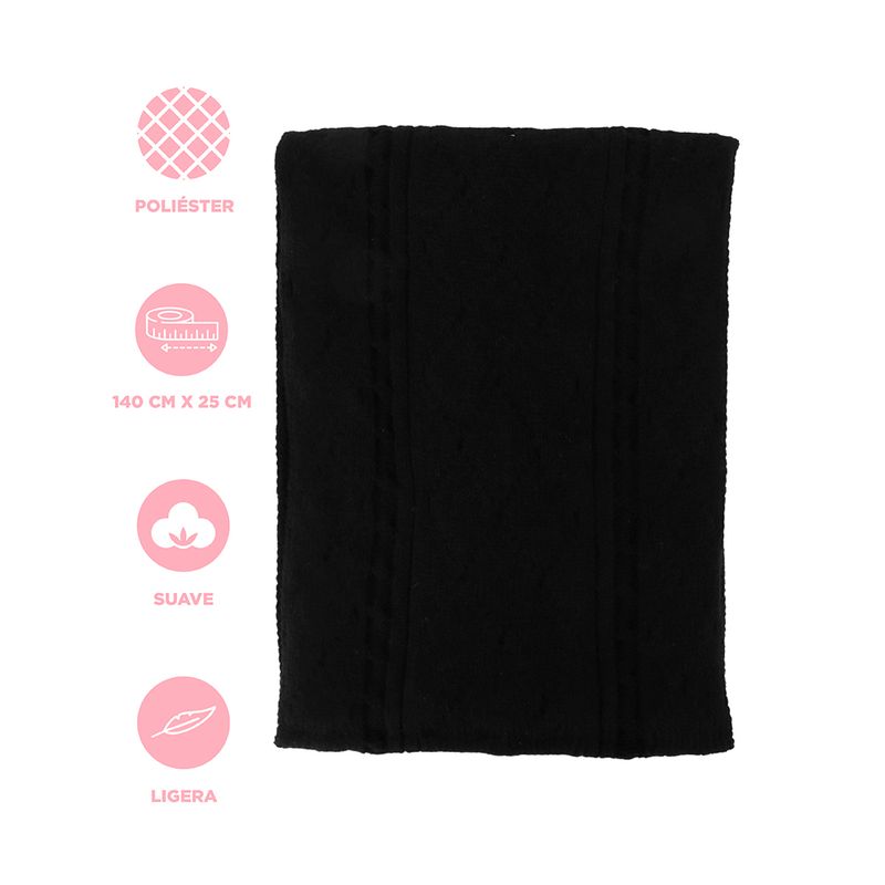 Bufanda-dise-o-grecas-miniso-negro-Miniso-3-29020
