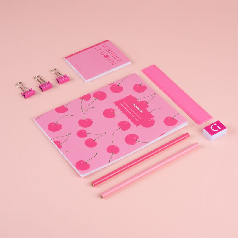 Set-de-escritorio-brillante-serie-barbie-pink-Miniso-3-29043