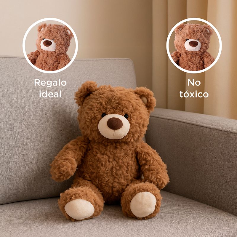 Peluche-oso-sentado-marr-n-serie-miniso-Miniso-5-29044
