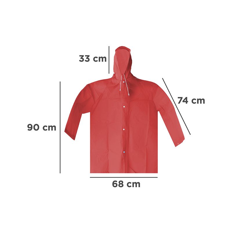 Impermeables-chubasquero-de-color-liso-con-bolso-con-cord-n-rojo-Miniso-4-29055