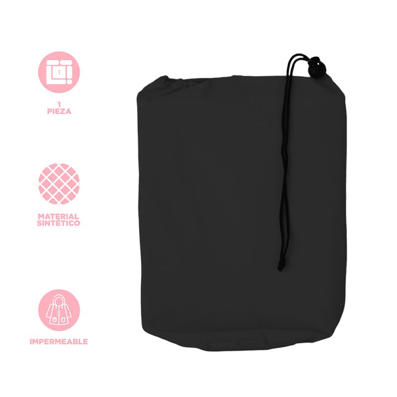 Impermeables-chubasquero-de-color-liso-con-bolso-con-cord-n-negro-Miniso-3-29056