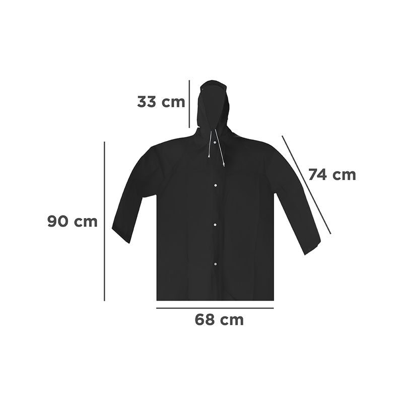 Impermeables-chubasquero-de-color-liso-con-bolso-con-cord-n-negro-Miniso-4-29056