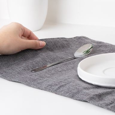 Mantel individual miniso doble capa gris -  Miniso