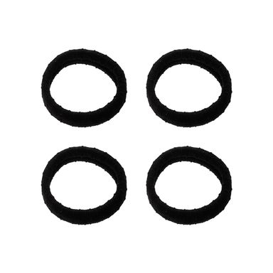 Set de ligas basicas para cabello con barritas 4 pzas negro -  Miniso