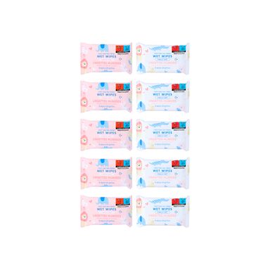 Toallitas húmedas respetuosas con la piel de forest family 8 toallitas × 10 paquetes -  Miniso