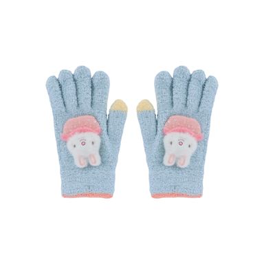 Guantes afelpados infantiles miniso conejito azul -  Miniso