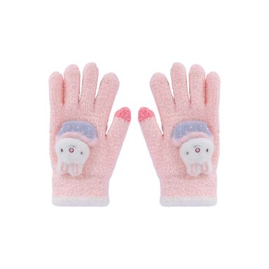 Guantes afelpados infantiles miniso conejito rosa -  Miniso