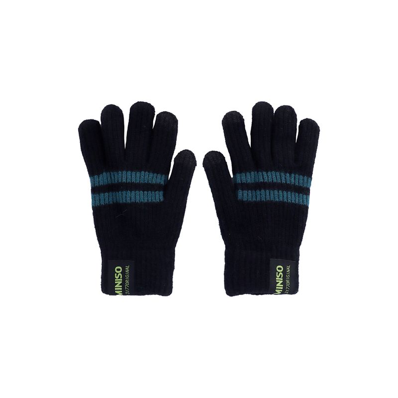 Guantes-afelpados-miniso-rayas-negro-Miniso-1-28998
