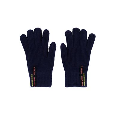 Guantes afelpados miniso cierre azul marino -  Miniso