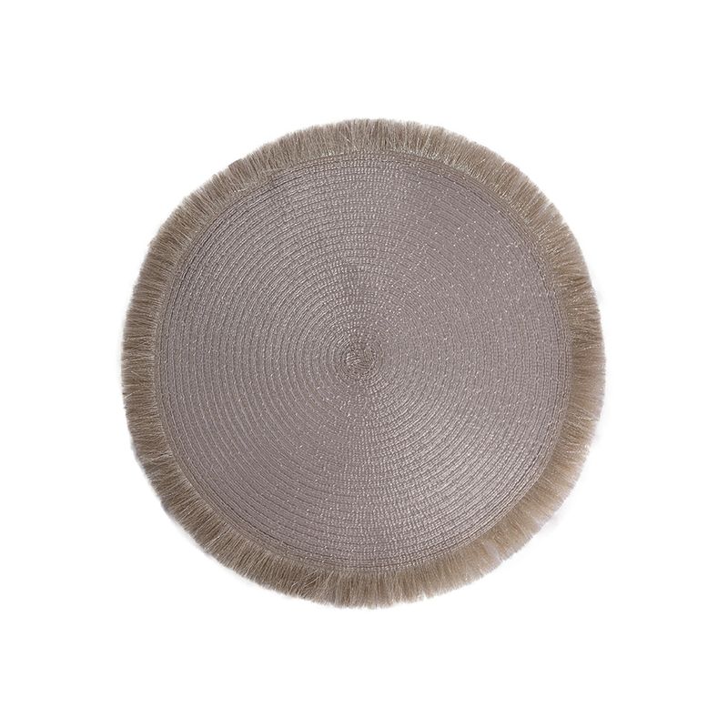 Mantel-individual-miniso-redondo-con-flequillos-beige-Miniso-1-29061