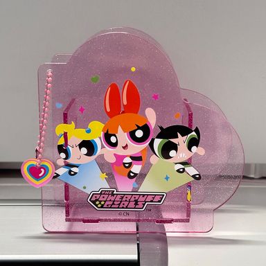 Organizador de plástico forma de corazón de las chicas superpoderosas -  Las Chicas Superpoderosas