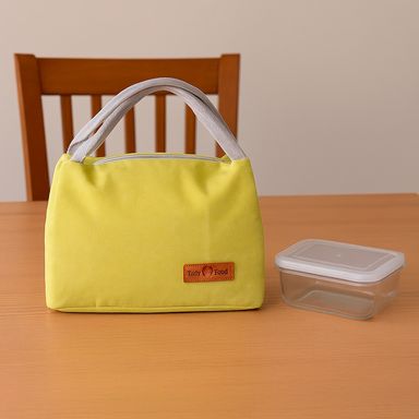 Lonchera miniso rectangular lisa verde -  Miniso