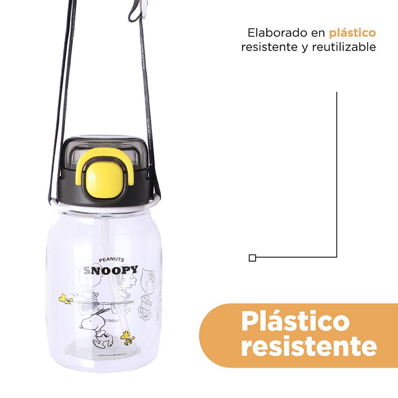 Tomatodo-de-plastico-snoopy-kids-con-correa-para-el-hombro-600-ml-negro-Snoopy-6-26969