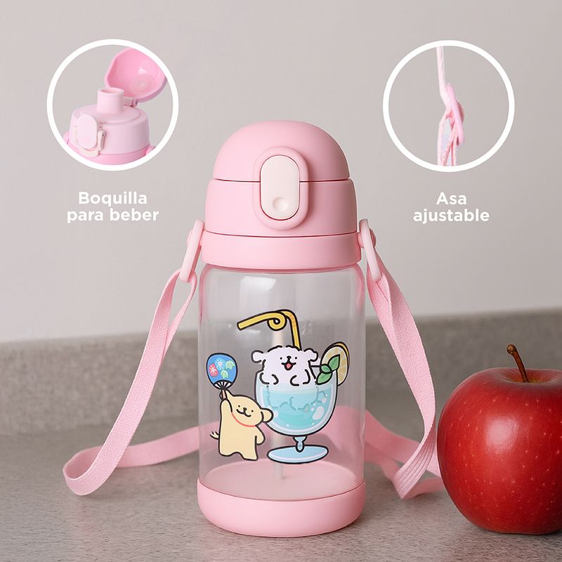 Tomatodo-de-pl-stico-con-correa-para-el-hombro-520-ml-rosa-serie-maltese-Maltese-5-23502