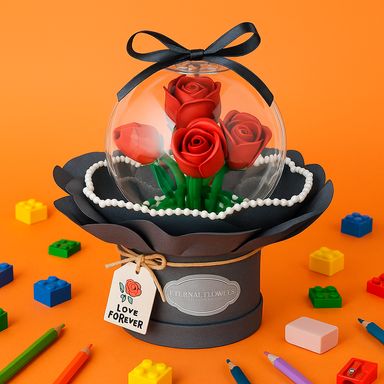 Arreglo de flores retro rose serie miniso -  Miniso