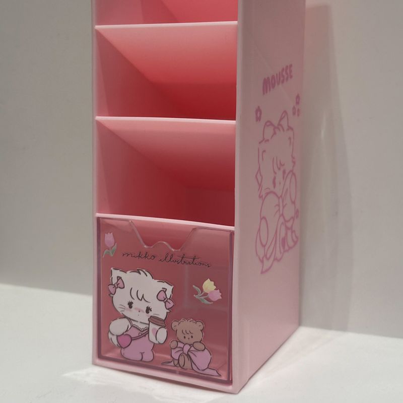 Organizador-de-pl-stico-portalapices-de-4-compartimentos-mousse-serie-mikko-color-rosa-Mikko-2-25993