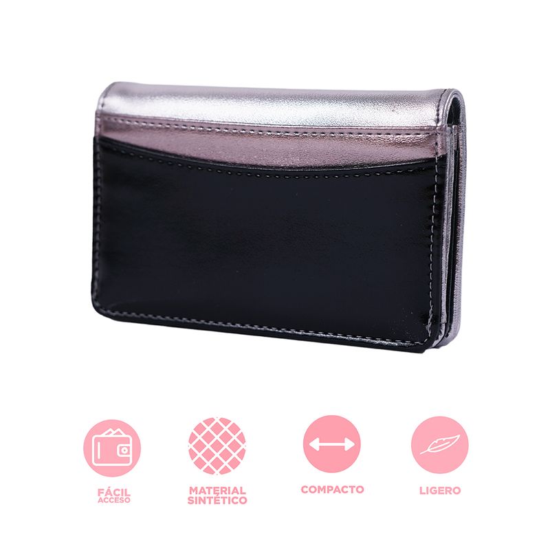 Cartera-para-mujer-metalica-negro-Miniso-3-27420
