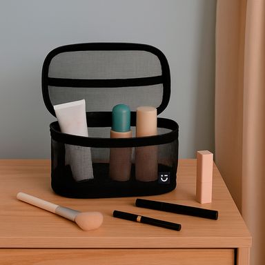 Cosmetiquera tipo neceser miniso red negro -  Miniso